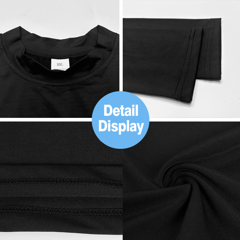 Men's Turtleneck Long-Sleeved  - T Shirt Tight Fit ulasan dan harga