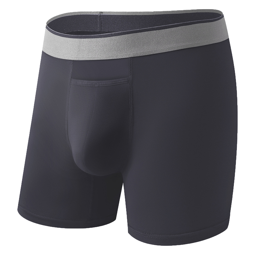 1pc Men Long Leg Shorts Soft U - Bamboo Fiber Trunk ulasan dan harga