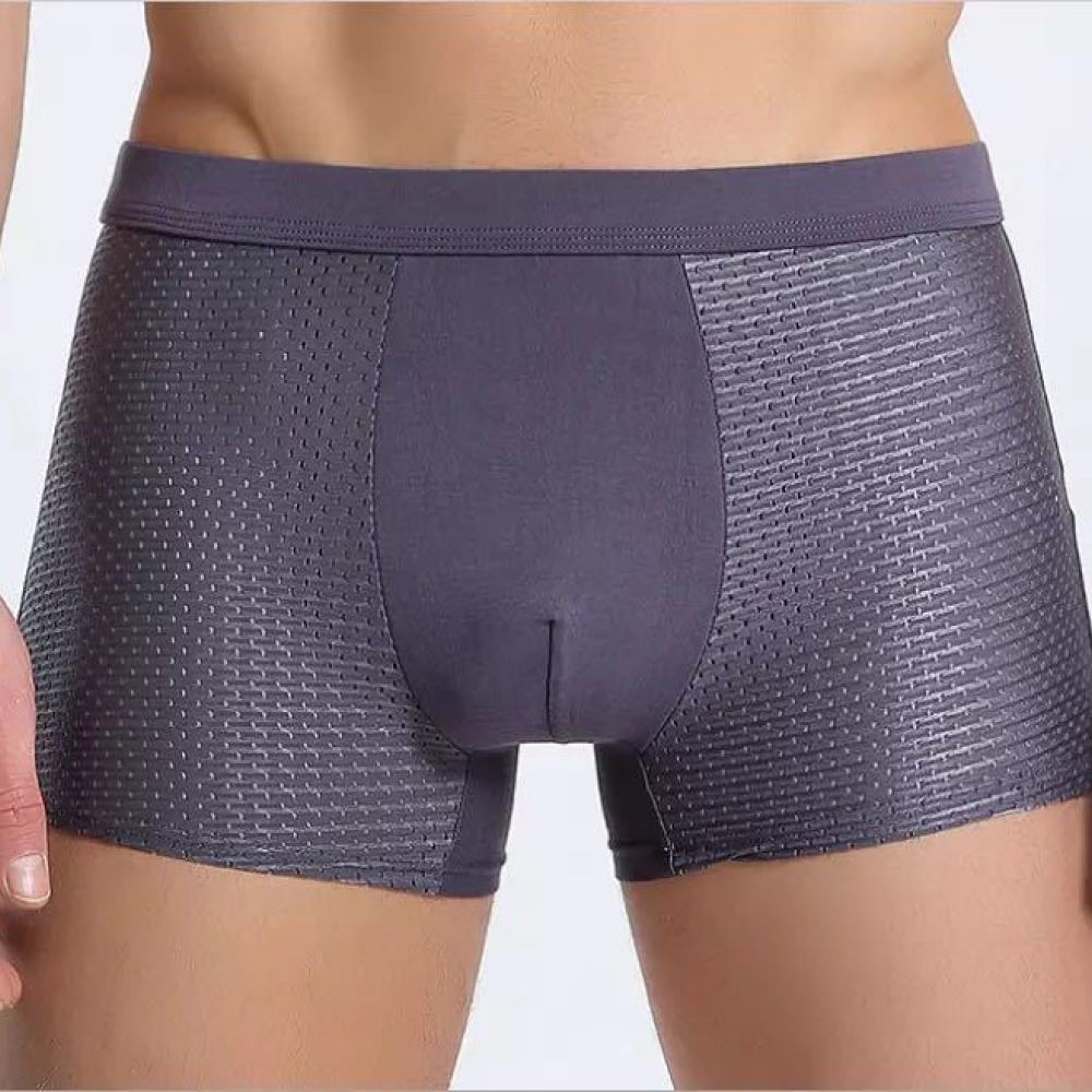 Trunks Mens Underwear Ice Silk - Mesh Sport Boxer ulasan dan harga