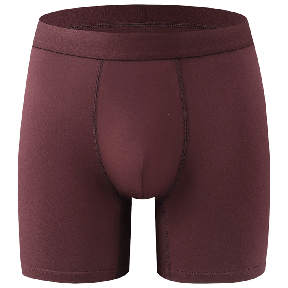 Men Long Leg Boxers Breathable - Bamboo Fiber Trunk ulasan dan harga