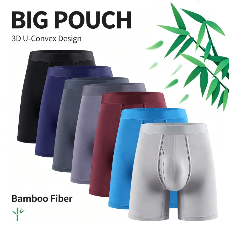 Men Bamboo Fiber Boxer Briefs  - Bamboo Fiber Trunk ulasan dan harga