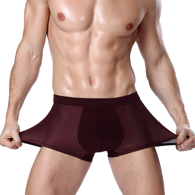 L-8XL Plus Banboo Fiber Men Un - Boxer Shorts Modal ulasan dan harga