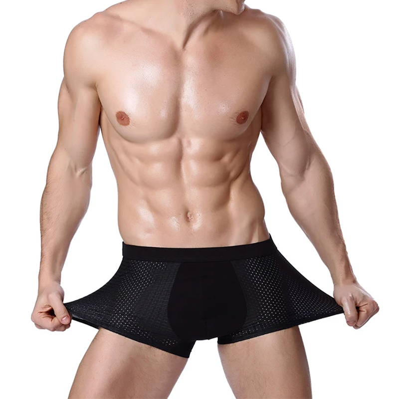L-8XL Plus Banboo Fiber Men Un - Boxer Shorts Modal ulasan dan harga