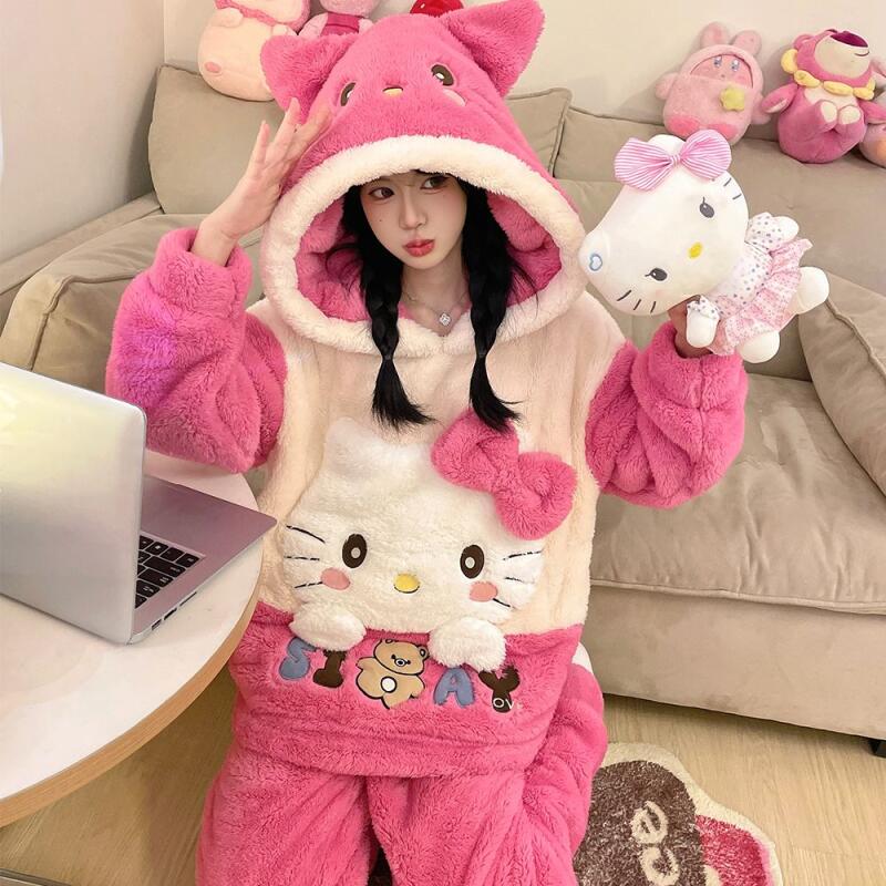 Sanrios Cinnamoroll Coral Velv - Thermal Long John ulasan dan harga