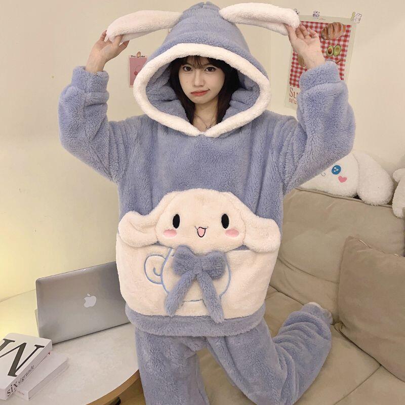 Sanrios Cinnamoroll Coral Velv - Thermal Long John ulasan dan harga