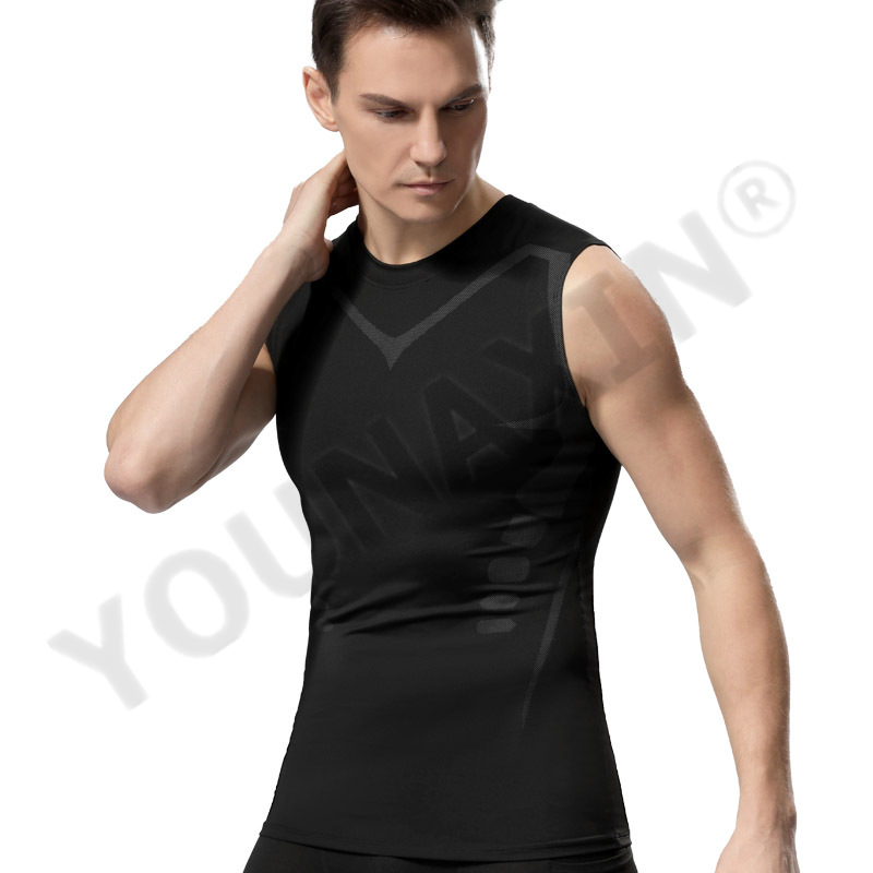 3 Pieces Men's Sleeveless T-Sh - T Shirt Tight Fit ulasan dan harga